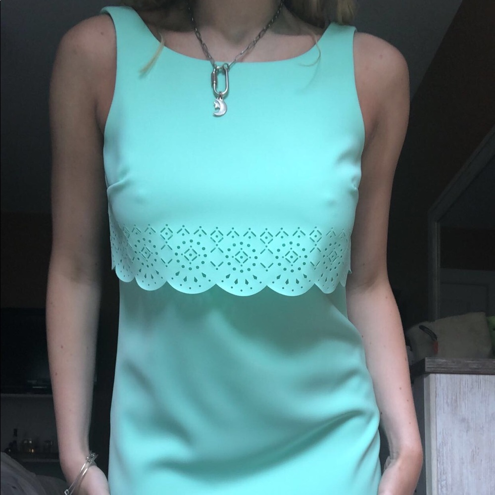 White House Black market teal dress